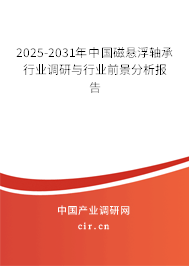 2025-2031年中國磁懸浮軸承行業(yè)調(diào)研與行業(yè)前景分析報(bào)告