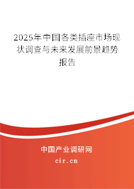 2025年中國各類插座市場現(xiàn)狀調(diào)查與未來發(fā)展前景趨勢報告