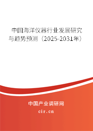 中國海洋儀器行業(yè)發(fā)展研究與趨勢預(yù)測（2025-2031年）