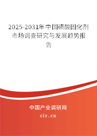 2025-2031年中國(guó)磺酸固化劑市場(chǎng)調(diào)查研究與發(fā)展趨勢(shì)報(bào)告