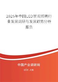 2025年中國LED景觀照明行業(yè)發(fā)展調(diào)研與發(fā)展趨勢分析報告