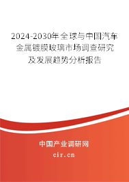 2024-2030年全球與中國汽車金屬鍍膜玻璃市場調查研究及發(fā)展趨勢分析報告