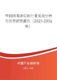 中國(guó)青霉素G鈉行業(yè)發(fā)展分析與前景趨勢(shì)報(bào)告（2025-2031年）