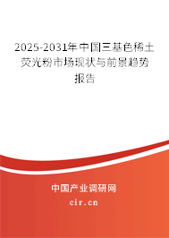 2025-2031年中國三基色稀土熒光粉市場現(xiàn)狀與前景趨勢報告