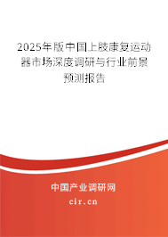 2025年版中國上肢康復運動器市場深度調研與行業(yè)前景預測報告