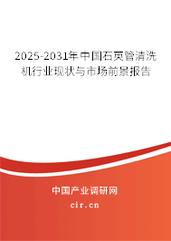 2025-2031年中國石英管清洗機行業(yè)現(xiàn)狀與市場前景報告