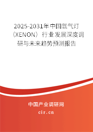 2025-2031年中國(guó)氙氣燈（XENON）行業(yè)發(fā)展深度調(diào)研與未來(lái)趨勢(shì)預(yù)測(cè)報(bào)告