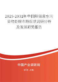 2025-2031年中國(guó)新疆廢水污染物處理市場(chǎng)現(xiàn)狀調(diào)研分析及發(fā)展趨勢(shì)報(bào)告