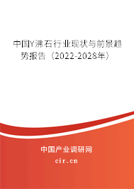中國(guó)Y沸石行業(yè)現(xiàn)狀與前景趨勢(shì)報(bào)告（2022-2028年）