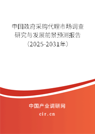 中國(guó)政府采購(gòu)代理市場(chǎng)調(diào)查研究與發(fā)展前景預(yù)測(cè)報(bào)告（2025-2031年）