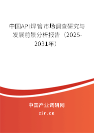 中國(guó)API焊管市場(chǎng)調(diào)查研究與發(fā)展前景分析報(bào)告（2025-2031年）