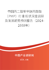 中國(guó)丙二醇單甲醚丙酸酯（PMP）行業(yè)現(xiàn)狀深度調(diào)研及發(fā)展趨勢(shì)預(yù)測(cè)報(bào)告（2024-2030年）