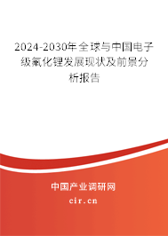2024-2030年全球與中國電子級氟化鋰發(fā)展現(xiàn)狀及前景分析報告