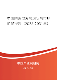 中國防盜窗發(fā)展現(xiàn)狀與市場前景報告（2025-2031年）