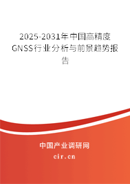 2025-2031年中國高精度GNSS行業(yè)分析與前景趨勢報(bào)告
