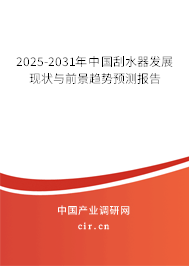 2025-2031年中國刮水器發(fā)展現(xiàn)狀與前景趨勢預(yù)測報告