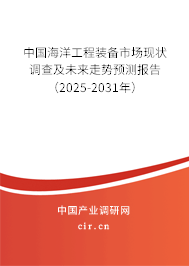 中國海洋工程裝備市場現(xiàn)狀調(diào)查及未來走勢預測報告（2025-2031年）