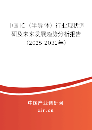 中國IC（半導(dǎo)體）行業(yè)現(xiàn)狀調(diào)研及未來發(fā)展趨勢分析報(bào)告（2025-2031年）