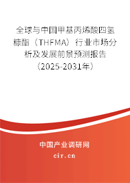 全球與中國(guó)甲基丙烯酸四氫糠酯（THFMA）行業(yè)市場(chǎng)分析及發(fā)展前景預(yù)測(cè)報(bào)告（2025-2031年）