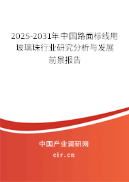 2025-2031年中國(guó)路面標(biāo)線(xiàn)用玻璃珠行業(yè)研究分析與發(fā)展前景報(bào)告