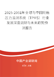 2025-2031年全球與中國(guó)輪胎壓力監(jiān)測(cè)系統(tǒng)（TPMS）行業(yè)發(fā)展深度調(diào)研與未來(lái)趨勢(shì)預(yù)測(cè)報(bào)告