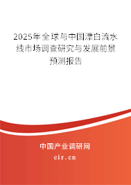 2025年全球與中國漂白流水線市場調(diào)查研究與發(fā)展前景預(yù)測報告