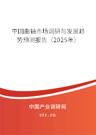 中國曲軸市場調(diào)研與發(fā)展趨勢預(yù)測報告（2025年）