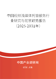 中國視頻流媒體托管服務行業(yè)研究與前景趨勢報告（2025-2031年）