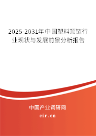 2025-2031年中國(guó)塑料頂鏈行業(yè)現(xiàn)狀與發(fā)展前景分析報(bào)告