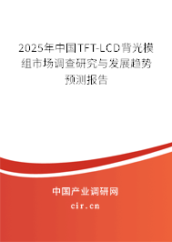 2025年中國TFT-LCD背光模組市場調查研究與發(fā)展趨勢預測報告