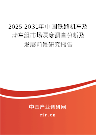 2025-2031年中國(guó)鐵路機(jī)車(chē)及動(dòng)車(chē)組市場(chǎng)深度調(diào)查分析及發(fā)展前景研究報(bào)告