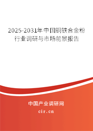 2025-2031年中國銅鐵合金粉行業(yè)調研與市場前景報告