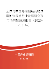 全球與中國外周刻痕藥物球囊擴(kuò)張導(dǎo)管行業(yè)發(fā)展研究及市場前景預(yù)測(cè)報(bào)告（2025-2031年）