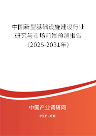 中國新型基礎(chǔ)設(shè)施建設(shè)行業(yè)研究與市場(chǎng)前景預(yù)測(cè)報(bào)告（2025-2031年）