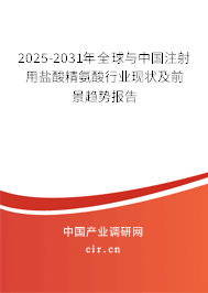2025-2031年全球與中國注射用鹽酸精氨酸行業(yè)現(xiàn)狀及前景趨勢報告