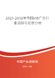 2025-2031年中國rtb廣告行業(yè)調(diào)研與前景分析