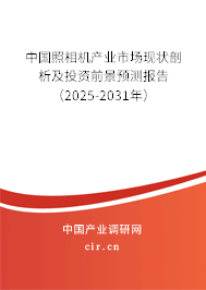 中國照相機(jī)產(chǎn)業(yè)市場(chǎng)現(xiàn)狀剖析及投資前景預(yù)測(cè)報(bào)告（2025-2031年）