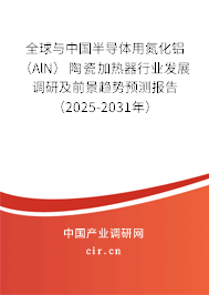 全球與中國半導(dǎo)體用氮化鋁（AlN）陶瓷加熱器行業(yè)發(fā)展調(diào)研及前景趨勢(shì)預(yù)測報(bào)告（2025-2031年）