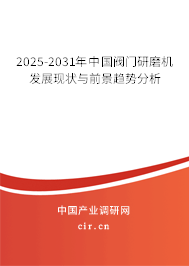 2025-2031年中國閥門研磨機(jī)發(fā)展現(xiàn)狀與前景趨勢(shì)分析