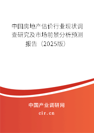 中國房地產(chǎn)估價行業(yè)現(xiàn)狀調(diào)查研究及市場前景分析預(yù)測報告（2025版）