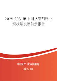 2025-2031年中國抗磨劑行業(yè)現(xiàn)狀與發(fā)展前景報(bào)告