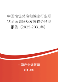 中國垃圾焚燒和除塵行業(yè)現(xiàn)狀全面調研及發(fā)展趨勢預測報告（2025-2031年）