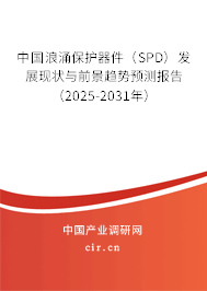 中國(guó)浪涌保護(hù)器件（SPD）發(fā)展現(xiàn)狀與前景趨勢(shì)預(yù)測(cè)報(bào)告（2025-2031年）