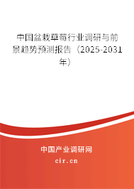中國盆栽草莓行業(yè)調研與前景趨勢預測報告（2025-2031年）