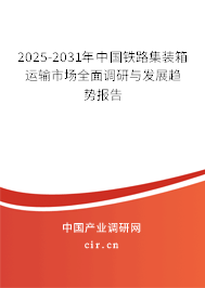 2025-2031年中國鐵路集裝箱運輸市場全面調(diào)研與發(fā)展趨勢報告