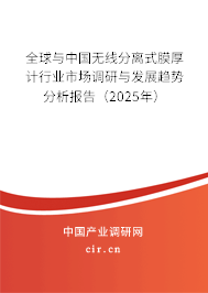 全球與中國無線分離式膜厚計行業(yè)市場調研與發(fā)展趨勢分析報告（2025年）