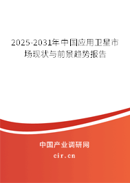 2025-2031年中國(guó)應(yīng)用衛(wèi)星市場(chǎng)現(xiàn)狀與前景趨勢(shì)報(bào)告