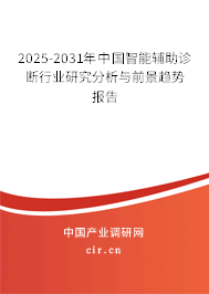 2025-2031年中國智能輔助診斷行業(yè)研究分析與前景趨勢報告