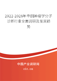 2022-2028年中國腫瘤學分子診斷行業(yè)全面調(diào)研及發(fā)展趨勢