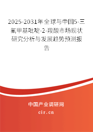 2025-2031年全球與中國(guó)5-三氟甲基吡啶-2-羧酸市場(chǎng)現(xiàn)狀研究分析與發(fā)展趨勢(shì)預(yù)測(cè)報(bào)告